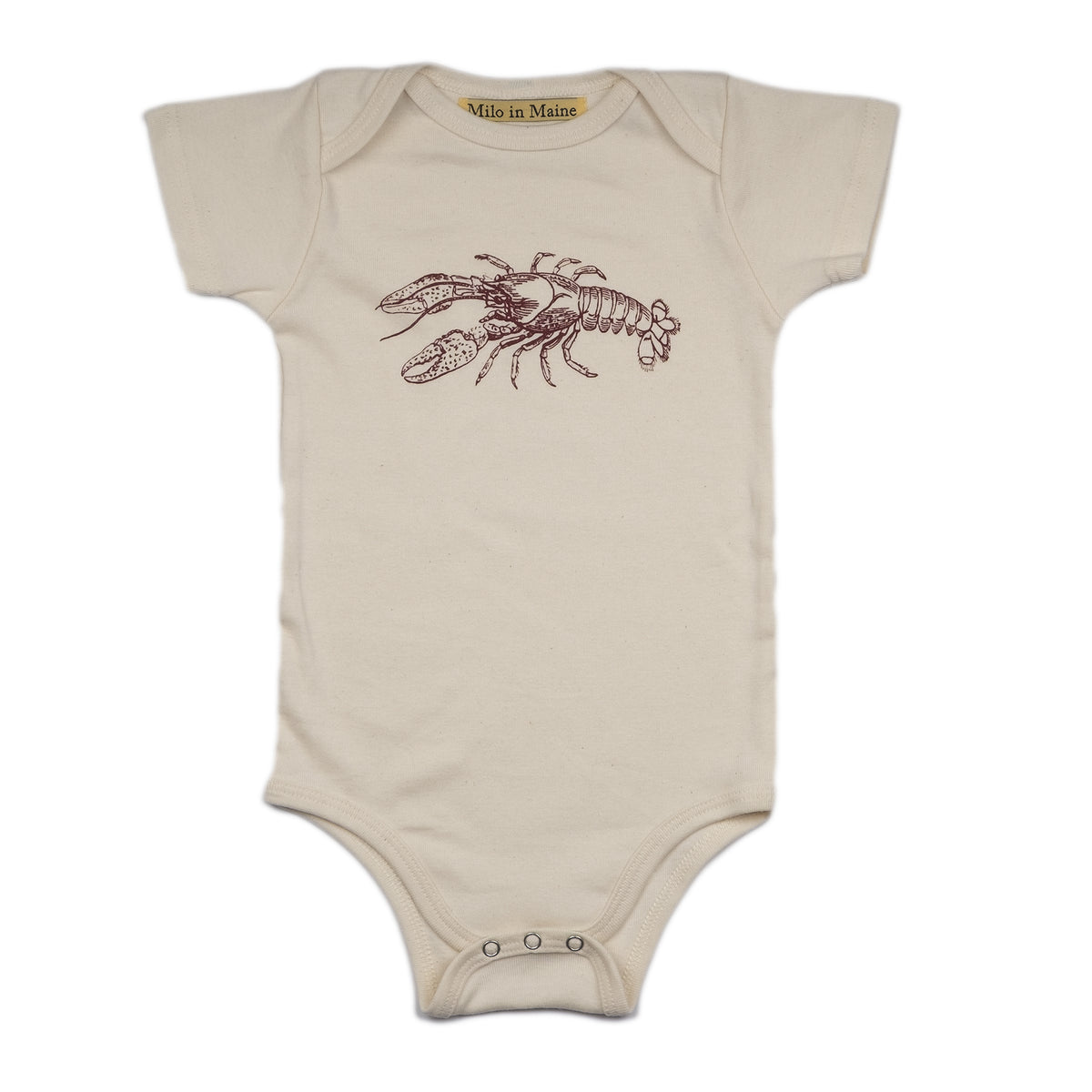 Red Lobster Baby Onesie, 100 Organic Cotton Milo in Maine