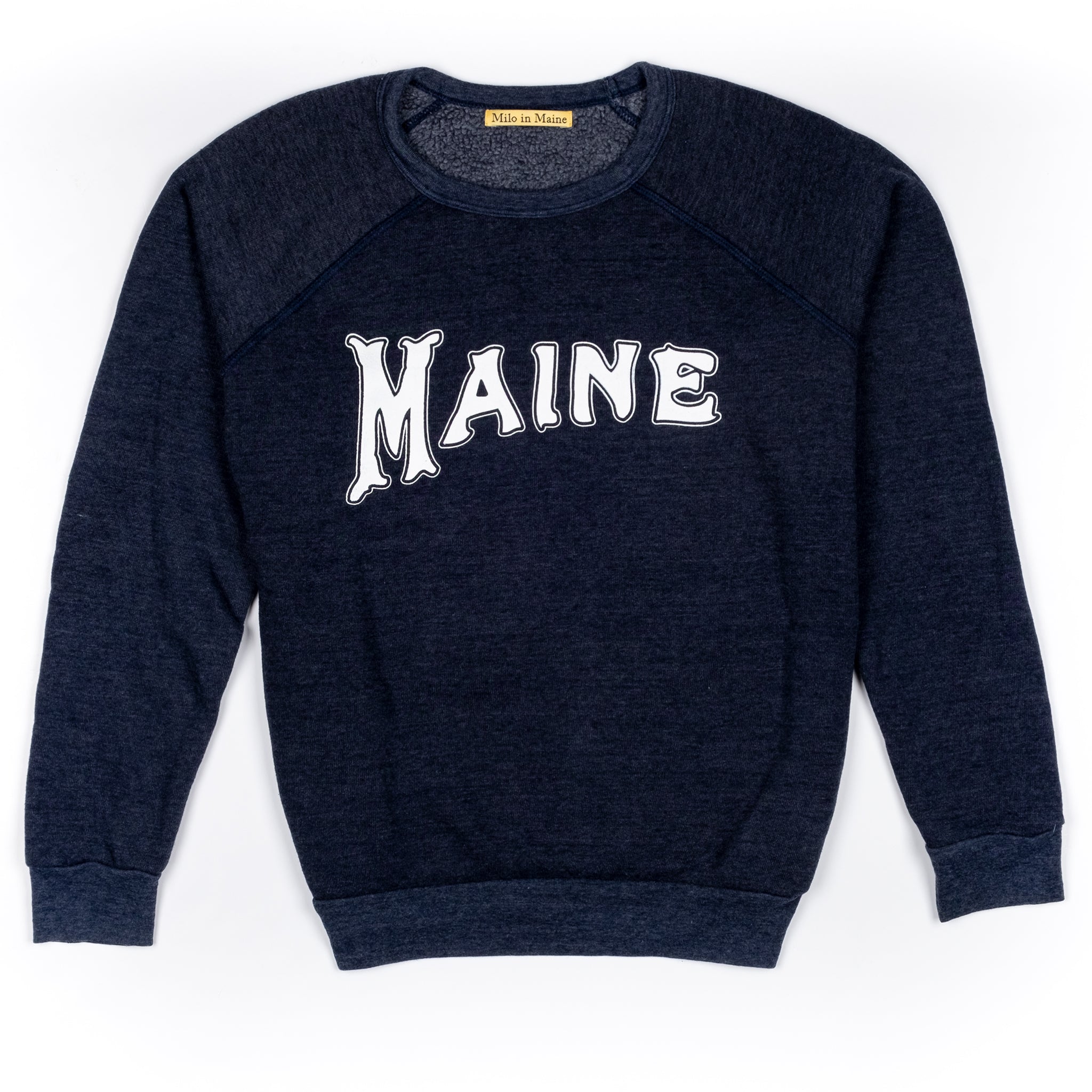 On Sale! Women's Maine Raglan Sweatshirt, Heather Navy